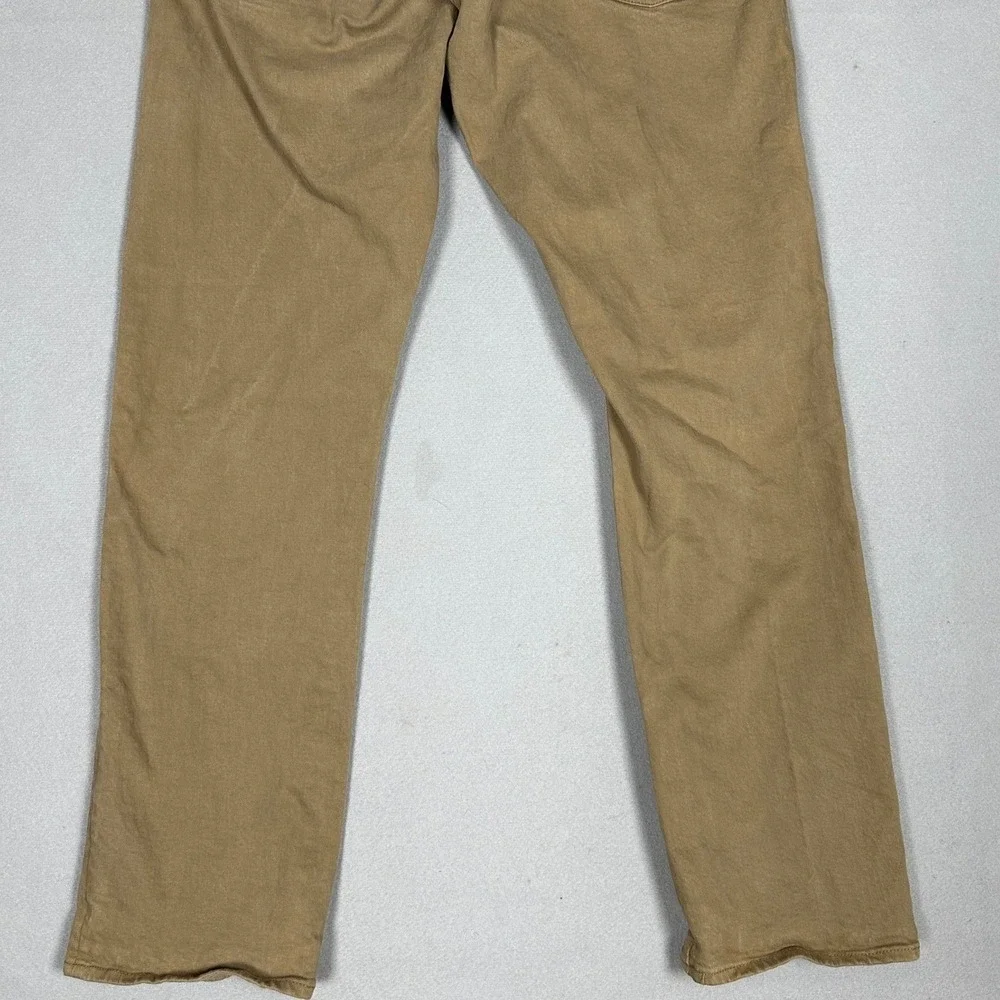 Polo Ralph Lauren Jeans Mens 36X32 Tan Khaki Hampton Relaxed Straight Stretch